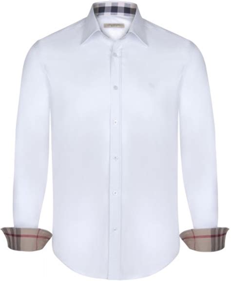 burberry plain white shirt|burberry white shirts for men.